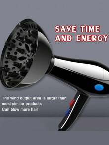 Difusor amigable para el viaje para cabello rizado/ondulado/rizado - Accesorios de secador de pelo de calidad de salón, herramienta volumizadora sin daño por calor | Difusor rizado para rizos naturales, peinado ligero, seguro para el hogar y los viajes, difusor de peinado reutilizable, juego de peine difusor rizador de boquilla para cabello ondulado (para diámetro de secador de pelo de 4.4-4.6 cm, óptimo 4.5 cm)