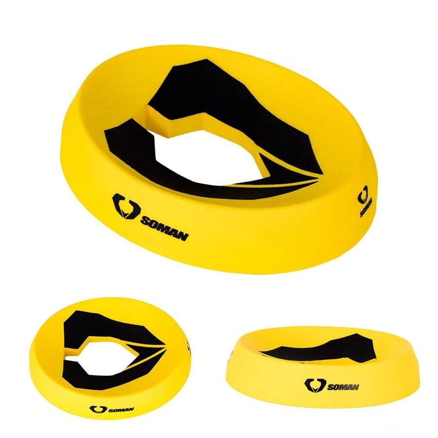 1 pieza Soporte redondo negro para casco de motocicleta, almohadilla de servicio tipo dona, soporte multifuncional para casco de motocicleta, soporte para casco de motocross de protección completa o media, accesorio de motocicleta antideslizante - Multicolor - Ver 1