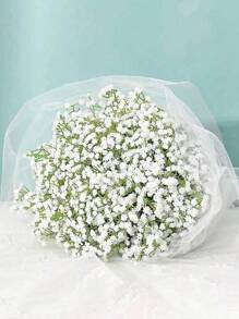 Flores artificiales 40piezas/20piezas/12piezas/6piezas Flor de Bebé Respiración Artificial Gypsophila Falsa Para Bodas Fiestas Decoración del Hogar Ramos Florales Accesorios DIY, Día de los Enamorados, Regalo