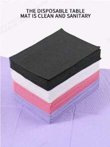 50pcs /Disposable Nail Art Table Towels 13"X18" - 3 Ply Waterproof Dental Bibs For Patients - Dentist Or Medical Tray Cover And Nail Table Cover Supplies