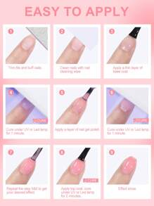 coscelia 25PCS 7ML Jelly Gel Nail Polish Set With Sheer Ice Clear Effect, 7ML Base Matte Top Coat, 22Colors Soak Off Crystal Translucent Nail Gel Polish Needed UV/LED Nail Lamp, Base & Top Coat Nail Supplies Nail File, Nude Pink Red Blue Purple Gel Nail Polish Kit Suitable For Women Or Nail Beginner DIY Nail Art Salon Set