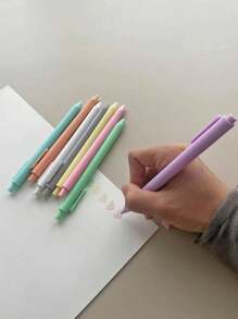 8 Stück pastell-farbige Gelpinsel mit Gummioberfläche und weicher Berührung, Gelstifte für Journaling, Scrapbooking, Schulmaterialien, Schulanfang