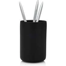 Home Matte Black Toothbrush Holder For Vanity Countertops, Small Toothbrush Holder - Matte Black Collection - Matte Black - View 1