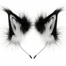 动物仿皮毛狐狸狼耳头带毛茸茸手工发带头饰服装角色扮演配饰