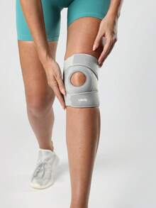 VBOSI 1 Piece Women Men Adjustable Knee Support Patellar Protection With Breathable Holes For Basketball Running Weightlifting Gym Accessories Knee Support Sports Knee Pads Gym Knee Pads - Grey - View 6