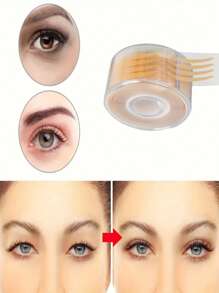 1200 pezzi Nastro adesivo invisibile per sollevamento delle palpebre, ipoallergenico, effetto lifting istantaneo degli occhi, con strumenti, fibra di rete naturale, traspirante e senza alcol, adatto per palpebre cadenti, lasse e irregolari, cambia forma dell'occhio istantaneamente, effetto duraturo