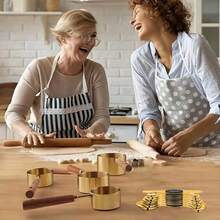 8/12pcs Stainless Steel Measuring Cup And Spoon Set, 4pcs Stainless Steel Measuring Cups And 8pcs Magnetic Measuring Spoons, Metal Measuring Cup And Spoon Set, Magnetic Measuring Spoon Set With Level, Stackable Metal Scoops For Cooking Baking Dry And Liquid Ingredient Measurement, Kitchen Essential - Multicolor - View 7