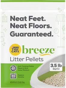 Purina Litter Tidy Cat Breeze Pellets, 3 libras, 2 paquetes, edición limitada - Versión actualizada - Ver 2