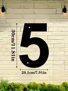 1pc 0-9 Free Combination Digital House Number, Metal Address House Number, Durable Home Address Number Plate, Wall Mounted Email Number, Home Decoration, Entrance Decoration, Garden Decoration, For Outdoor, Garage, Door, Email Decoration, Metal Wall Art, Halloween Thanksgiving Christmas, Decoration Gifts