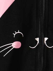 Dziewczęca kurtka z kapturem i zamkiem błyskawicznym, swobodny krój, bluza z długim rękawem, modna odzież wierzchnia dla dziewcząt, wiosna jesień