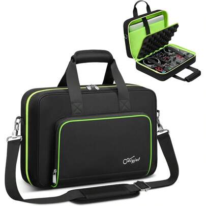 DJ Controller Case Compatible For Party Mix / DJControl Inpulse 200/ DJControl Inpulse 200 MK2/ Maschine Mikro Mk3, Padded DJ Controller Bag With M