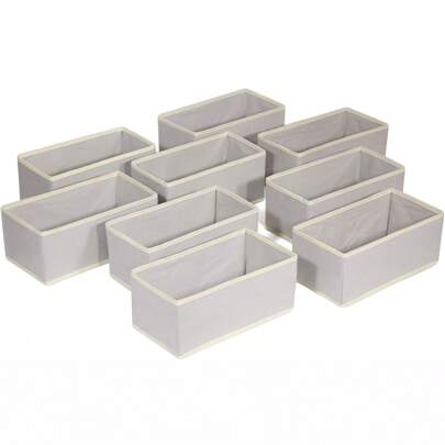 1/3/6 عبوة صندوق تخزين قماشي قابل للطي، منظم لدولاب الملابس والأدراج، سلة قماشية للتخزين والفصل، للملابس والملابس الداخلية والصدريات والجوارب والملابس الداخلية