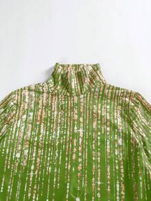 女士中东高领连衣裙长袖宽松及地长度中东穆斯林斋月长袍