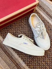 Easy Calce Moda Slip On Beige Linen Casual Comfortable Sneakers - Beige - View 3