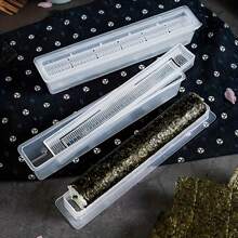 1 pieza Molde manual ultrafino para enrollar sushi con algas, arroz y verduras, herramienta para preparar sushi japonés y coreano, molde pequeño para enrollar algas, arroz y verduras, utensilios de cocina