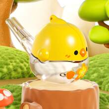 1pc Funny Whistle Chicken Shaped Water Toy, Two Ways To Play, Portable Educational Toy, Cartoon Design, Multi-Colors