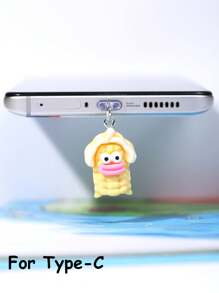 1/5pcs Funny Cartoon Vegetable Series Charging Port Dust Plug, Creative Cute Fashion Unique Broccoli, Scallion, Corn, Eggplant, Carrot Shaped 3D Resin Pendant, Transparent Silicone Smartphone Earphone Tablet Kindle Dust Plug Accessory Decoration Charm, Phone Charging Port Decor Pendant, Suitable As Small Gift, Waterproof Anti-Dust For IPhone Lightning/Type-C, Protect Phone Charging Port Firmly