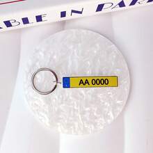 1 Stück Schlüsselanhänger mit individueller Kfz-Kennzeichen Plakette, individueller Name Schlüsselanhänger, individueller Kfz-Kennzeichen Schlüsselanhänger, individueller Nummernschildacryl Schlüsselanhänger, personalisierter Autoschlüsselring, individuelle Kfz-Accessoires für Familienmitglieder, Schulmaterial, Rückkehr zur Schule, Schulgeschenk, für Büro, für Schule, für Klassenzimmer, für Lehrergeschenke, für Jungen und Mädchen, für Teenager, Oberschüler, Studenten, bunt, süß, niedlich, witzig, Kawaii, Y2K, stylisch, individualisiert, ideale Geschenke für ihn, zarte Romantik, Wintermode, Reiseorganizer, 2000er Stil - Schlüsselanhänger aus Stahl + Ring zum Aufhängen - Übersicht 20