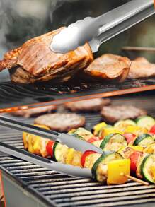 1 szt. Szczypce do grilla, ekstra długie szczypce do grilla, stalowe szczypce metalowe do gotowania, grillowania, barbecue/bbq, bufetu