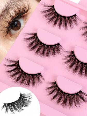 3 Pairs Glam Dramatic Lashes|3D Volume Realistic Extra Long Faux Mink Lengthening|Luxury Lifelike Feather Metallic Vixen Medium Density|Thick Black Band Full False Eyelashes For Summer Travel/Prom/Beach Vacation/Carnival Parties/Festival/Party