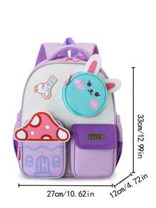 Kindergarten Schoolbag Female Small, Medium And Large Class Boys Light Weight Loss And Spine Protection Children 3-6 Years Old Cartoon Cute Shoulder Back