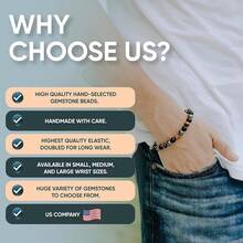 In Stock Immediate Dispatch Cherry Tree - Small, Medium, Large Sizes - Gemstone Beaded Bracelets Women And Men - 6mm Round Beads OR7P - Kyanite - View 4