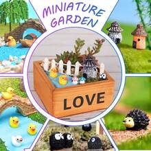 105 Miniature Fairy Garden Accessories, Fairy Garden Kit, Fairy Garden Animals, Miniature Figurines, Micro Landscape Ornaments Kit, Garden Kit Dollhouse Decoration Plant House Decor - 1 - View 4