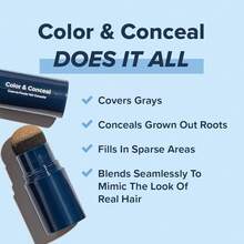 TRUHAIR Color & Conceal Waterproof Root Up Hair Color Concealer - Hair Cover Up Gray Coverage And Hairline Filling - 11 Hair Colors Available (Medium Brown) - Blonde - View 2