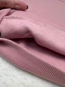Children's Sweatshirt Set Girl Hooded Comfortable Winter - 乾枯玫瑰色 - 查看 5