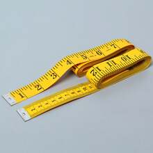 120 Inch/300 Cm Double-Sided Ruler Scale Tape Measure, Sewing Measuring Tape Household Body Measurement And Sewing Tool - Yellow - View 3