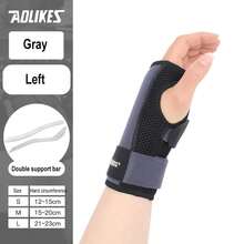 AOLIKES 1pc Wrist Brace For Carpal Tunnel, Wrist Brace Night Support, Adjustable Wrist Splint Right Left Hand, For Women And Men Gym Accessories - Multicolor - View 13
