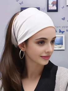 Bandanas para mujer, diademas deportivas anchas elásticas para mujer, diademas de un solo color para yoga y sudor, accesorios de moda para el cabello, diademas clásicas