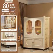 Tủ quần áo trẻ em và người lớn 1/2/3/4/5 lớp không cần lắp đặt, Tủ đựng quần áo Simplet, Tủ đựng đồ gấp bằng nhựa - Nhiều màu - Xem 18