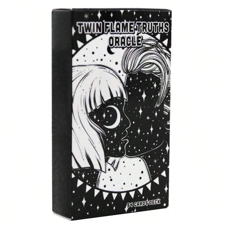 1pc Tarot Cards Board Game, Oracle Cards, Twin Flame Truth Divination Cards, Suitable For Family Gathering And Entertainment - Multicolor - View 1