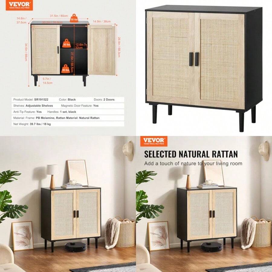 Mobile in rattan 800 x 375 x 880 mm