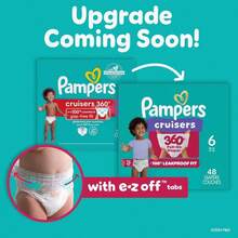 Pampers Diapers - Cruisers 360 - Size 6, 17 Count, Babyproof Up To 100% Leakproof Pull-On Diaper - 80 - 查看 6