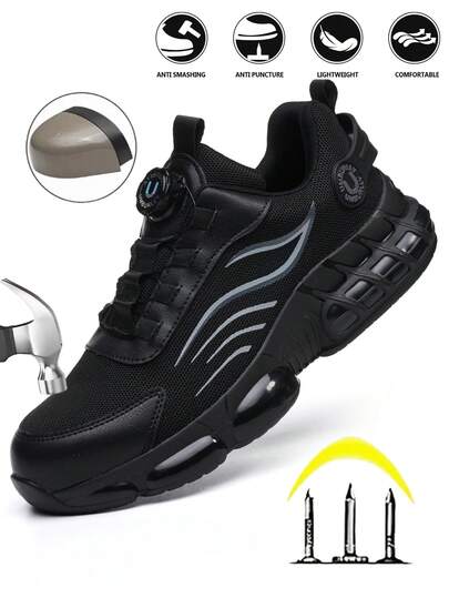 UMBURLLY 1 Paar gestreifte, lässige Sportschuhe aus Stoff mit Knöpfen, geeignet für Büro, Outdoor, Zuhause, alle Jahreszeiten, stoßfest, durchsticksicher