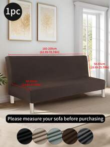 1 pieza Funda de sofá suave y sin mangas de seda sintética impermeable, funda de sofá minimalista moderna para todas las estaciones, resistente a arañazos, antideslizante, lavable, apta para sala de estar, dormitorio, estudio