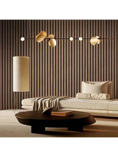 Roll Of Self Adhesive Retro Wood Grain Sticky Wallpaper, Removable Verlichting ed Veneer, Kitchen Binding, Living Room, Kitchen, Bedroom Furniture Renovation Wand ation, Wooden Home ation Paper Stickers Room view 3