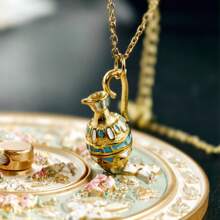 Retro Bottle Necklace Plated Pendant Bohemian Beach Necklace Vintage Neck Jewelry Women's Collarbone Chain Summer