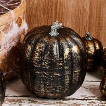 Halloween Decoration Set  7Pcs Artificial Simulation Pumpkins  Fall Harvest Craft Decor For Home - Rượu sâm banh - Xem 3