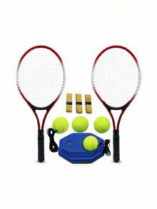 Raqueta de tenis ultraligera de aleación de aluminio. Incluye una raqueta y una funda. La raqueta es ultraligera y resistente, con un diseño de cabeza grande para un manejo sencillo e ideal para principiantes. Adecuada para entrenamiento informal, diversión en familia y deportes sociales. Dimensiones: 66,5 x 27 x 2,2 cm. Disponible en verde, rojo, azul y otros colores. Perfecta para deportes, competiciones de adultos, entrenamiento y actividades al aire libre. - 66,5*27*2,2 - Ver 8
