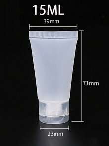 10个可重复灌装的塑料挤压管瓶，带翻盖，适用于化妆品旅行装、储存、洗漱用品（如洗面奶、润肤露），是飞机、邮轮和日常使用的理想之选。 - 彩色 - 查看 9