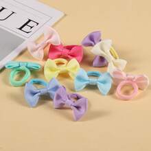 287 件涤纶蝴蝶结可爱甜美简约风格发饰套装，发饰 - 彩色 - 查看 4