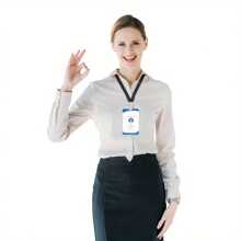 1 Customized Photo ID Badge Holder - Personalized Plastic Protective Case With Lanyard, Durable And Fashionable Accessory For Workplace, Suitable For Office Workers, Nurses, Teachers, Students