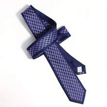 MANOBLE 2.36 英寸男士修身领带，商务休闲婚礼派对定制 6 厘米方形领带，礼盒包装