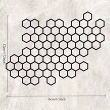个性创意蜂窝图案摩托车贴纸 头盔油箱贴花 汽车尾灯防水防刮装饰贴纸 - 彩色 - 查看 2