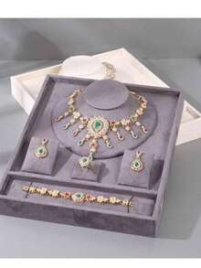 1pc Single Jewelry Display Tray, Designed For Displaying Ultra-Thin Rings, Bracelets, Necklaces And Earrings, Equipped With A Set Of White Hanging Display Stands, Suitable For Jewelry And Gold Display And Storage - Multicolor - View 9