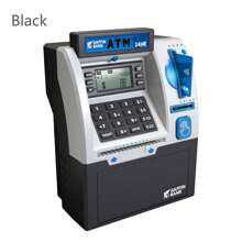 Hucha con monedas reales, caja electrónica digital de ahorro con tarjeta de débito, dispensador de efectivo, identificador de monedas, calculadora de saldos, caja con cerradura con contraseña como regalo de vacaciones/cumpleaños
