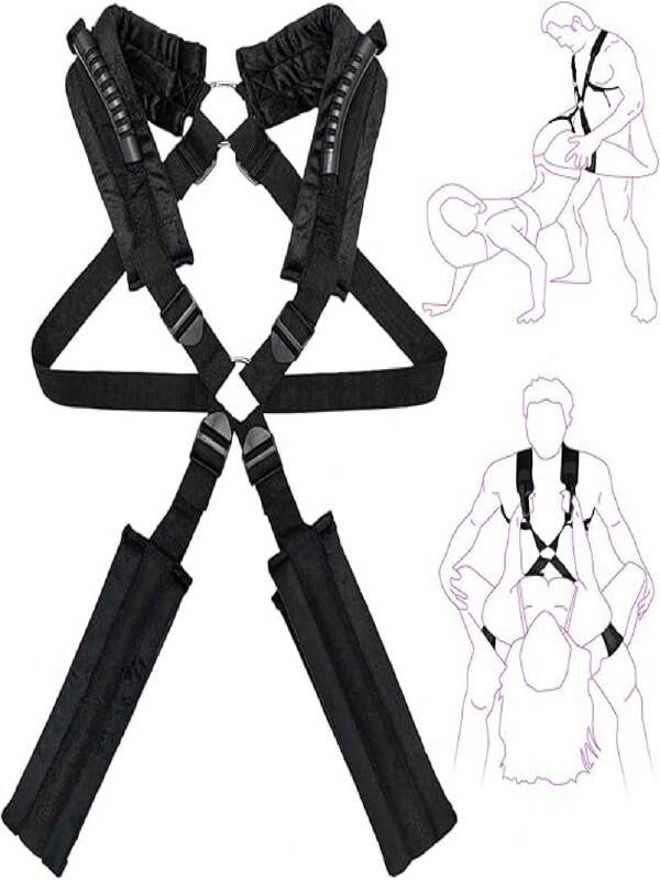 Sm Produkt, Sexspielzeug, Sex Fesseln Bondage Kit Erwachsene Schaukel Frauensexspielzeug Erwachsene Fesselungen Seil für Frauen Hals hängende Schlinge Position verstellbare Schaukel für Paar Sex BDSM Sexspielzeug
